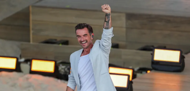 Florian Silbereisen bei Die große Schlagerstrandparty 2022 - Es geht wieder los! am 9. Juli 2022