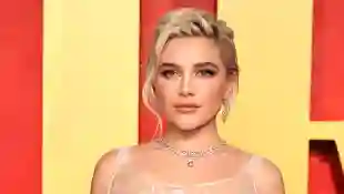 Florence Pugh im Transparent-Kleid auf Oscar-After-Party 2024