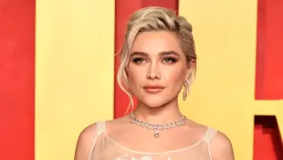 Florence Pugh im Transparent-Kleid auf Oscar-After-Party 2024