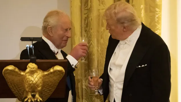 König Charles III. und Donald Trump