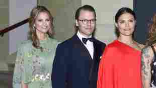 Prinzessin Madeleine, Prinz Daniel und Kronprinzessin Victoria bei der Verleihung des Polar Music Prize in Stockholm am 14. Juni 2018