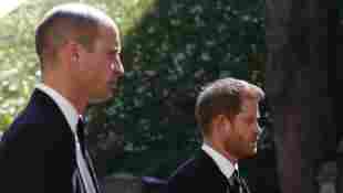 Prinz William und Prinz Harry bei Philips Beerdigung
