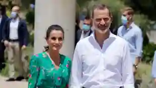 Königin Letizia und König Felipe besuchen Palma de Mallorca.