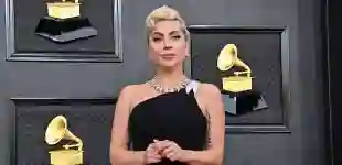 Lady Gaga arrives for the 64th annual Grammy Awards at the MGM Grand Garden Arena in Las Vegas, Nevada on Sunday, April