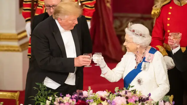 Donald Trump und Queen Elizabeth