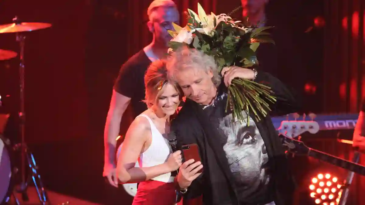 Helene Fischer und Thomas Gottschalk bei der RTL Sonntagabend-Show „Mensch Gottschalk – Das bewegt Deutschland“ am 28. Mai 2017