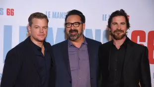  Christian Bale, James Mangold und Matt Damon