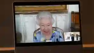 Königin Elisabeth II. bei ihrem ersten öffentlichen Termin nach dem Ende der Trauerzeit am 27. April 2021