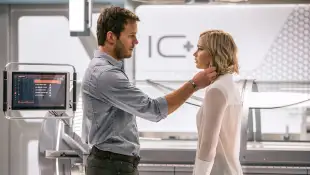 „Passengers“: Chris Pratt und Jennifer Lawrence 