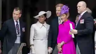 Herzogin Meghan, Prinz Harry, Zara Tindall und Mike Tindall Jubiläum Queen