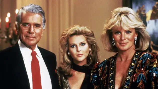 John Forsythe, Catherine Oxenberg und Linda Evans