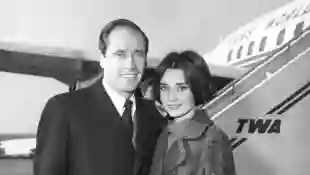 Mel Ferrer und Audrey Hepburn in New York City am 26. November 1964