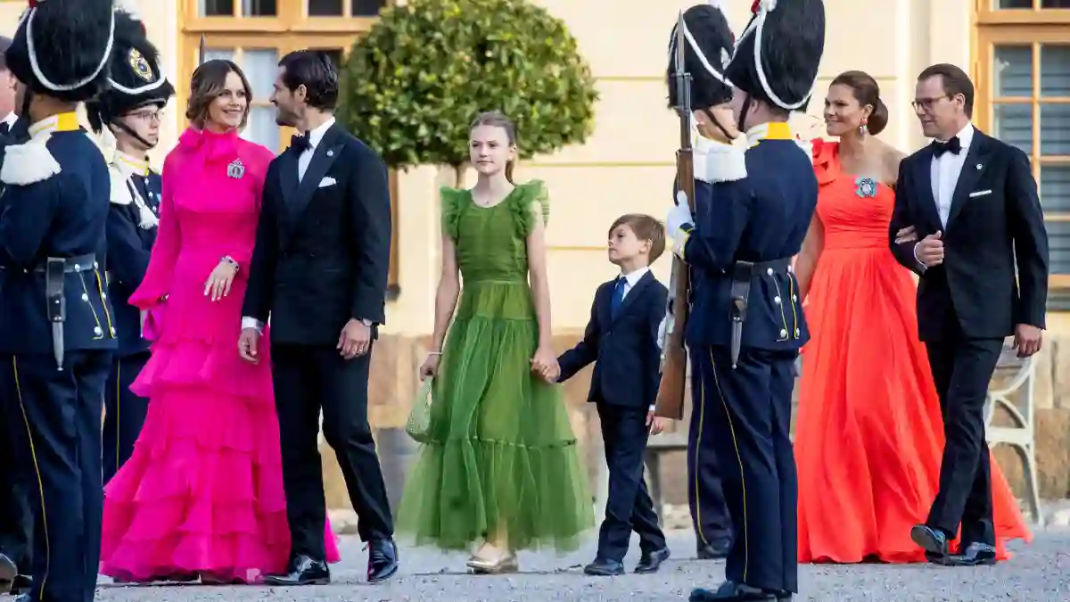Prinzessin Victoria, Prinz Daniel, Prinzessin Estelle und Prinz Oscar von Schweden beim 50. Kronjubiläums von König Carl Gustav.