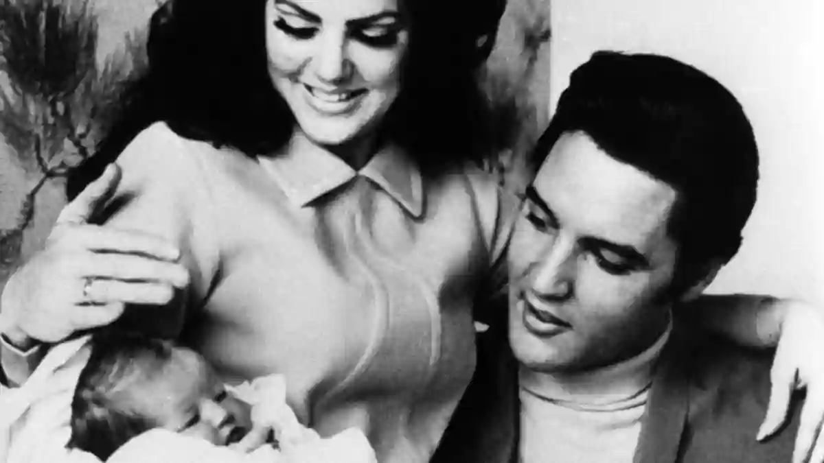 Lisa Marie Presley, Priscilla Presley und Elvis Presley
