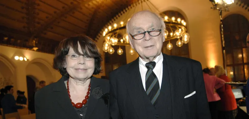 Loriot und seine Frau Rose-Marie Schlumborn im Jahr 2008