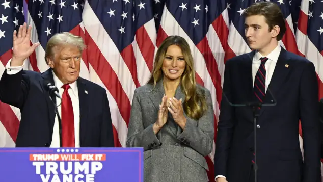 Donald Trump, Melania Trump und Barron Trump