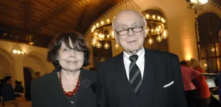 Loriot und seine Frau Rose-Marie Schlumborn im Jahr 2008