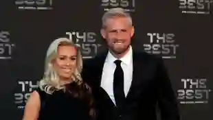 Kasper Schmeichel und Stine Gyldenbrand bei den The Best FIFA Football Awards am 24. September 2018