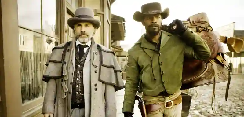 Christoph Waltz und Jamie Foxx in „Django Unchained“