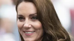 Duchess Kate loose hair Funeral of Queen Elizabeth