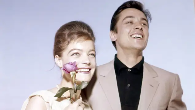 Romy Schneider und Alain Delon