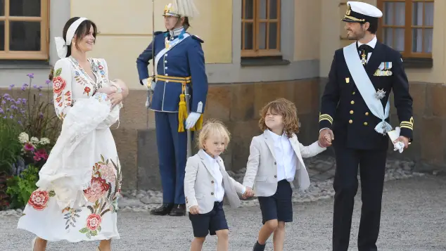 Prinzessin Sofia, Prinz Julian, Prinz Gabriel, Prinz Alexander und Carl Philip von Schweden