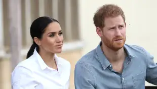 Duchess Meghan and Prince Harry during their 2018 trip to Australia