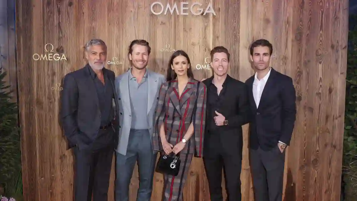 George Clooney, Glen Powell, Nina Dobrev, Shaun White und Paul Wesley bei den Omega European Masters am 27. August 2022