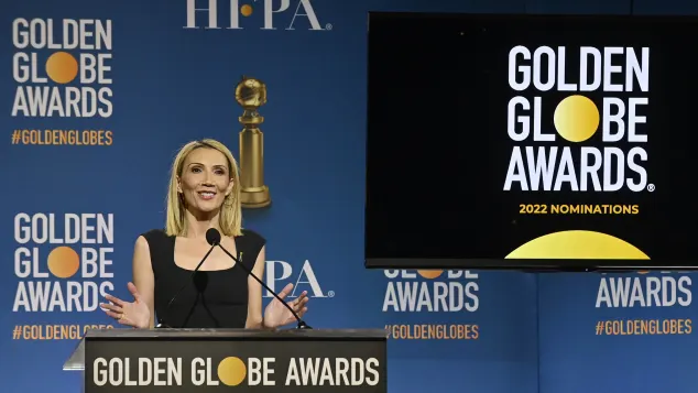 Helen Hoehne bei der Nominierung der Golden Globes 2022