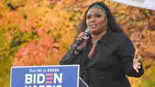 Lizzo tritt bei einer Wahlkampfveranstaltung für die demokratischen Präsidentschaftskandidaten Joe Biden und Kamala Harris auf