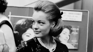 Romy Schneider bei einer Gala im Jahr 1963