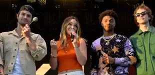 „Outer Banks“-Cast Chase Stokes, Madelyn Cline, Jonathan Daviss  Drew Starkey