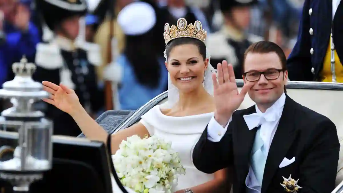 Prinzessin Victoria und Prinz Daniel von Schweden am Tag ihrer Hochzeit am 19. Juni 2010
