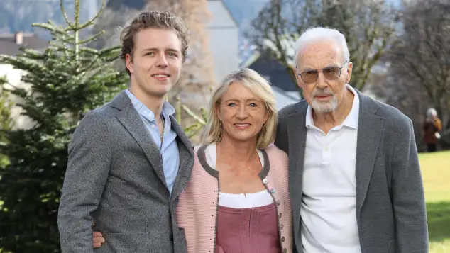 Joel, Heidi und Franz Beckenbauer