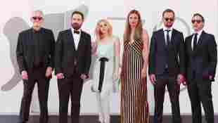 Pablo Larrain, Kristen Stewart, Janine Jackowski und Juan de Dios Larrain von „Spencer“ bei den Filmfestspielen von Venedig am 3. September 2021