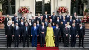 Königin Máxima und König Willem-Alexander beim Nato-Gipfel in Den Haag