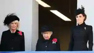 Camilla, Königin Elisabeth II. und Herzogin Kate beim Remembrance Sunday 2019