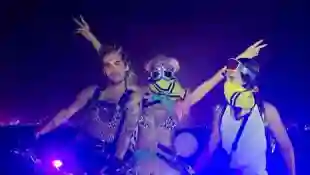 Bill Kaulitz mit Heidi Klum auf dem Burning Man Festival