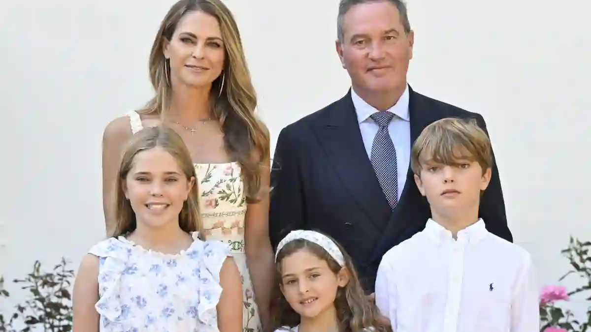 Prinzessin Madeleine mit ihrer Familie