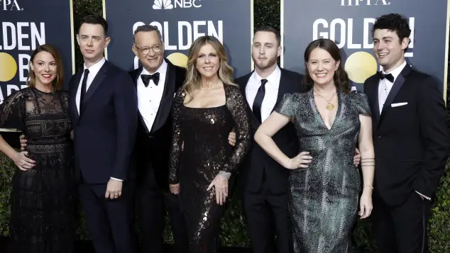 Tom Hanks mit seiner Familie 