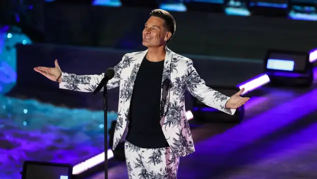 Saenger Eloy de Jong (NED) - ARD Aufzeichnung Show DIE GROSSE SCHLAGERSTRANDPARTY 2023 - Wir Feiern die 80 Er! aus dem A