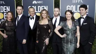 Tom Hanks mit seiner Familie 