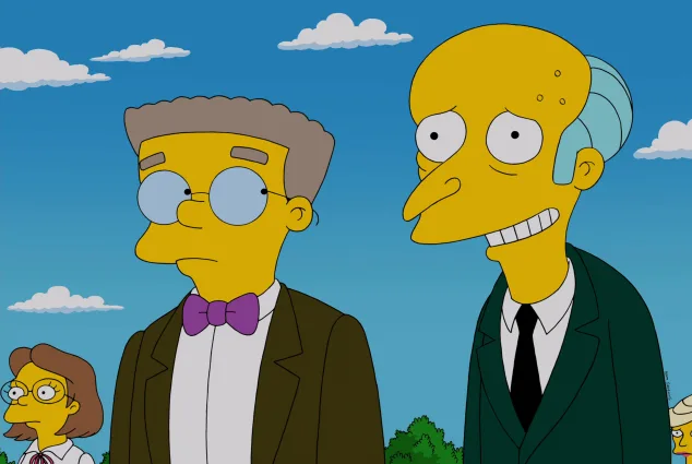 „Smithers“ und „Burns“ Simpsons