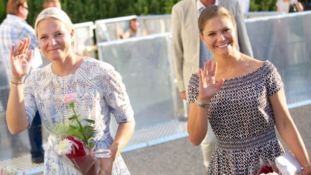 Kronprinzessin Victoria wird für ihre Freundin Mette-Marit ...
