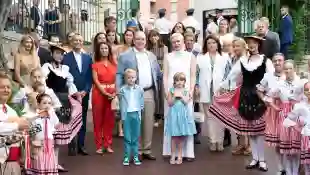 Fürst Albert, Fürstin Charlène, Prinzessin Gabriella und Prinz Jacques beim Picknick U Cavagnetu am 3. September 2022