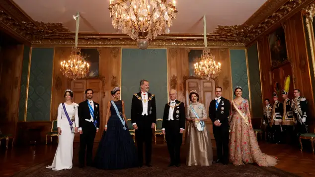 Sofia von Schweden, Carl Philip, Letizia und Felipe von Spanien, Carl Gustaf und Silvia von Schweden, Daniel und Victoria von Schweden