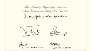 Weihnachtskarte des spanischen Königshauses 2021