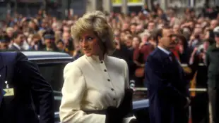 Lady Diana anlässlich eines Besuches in Köln am 2. November 1987