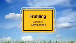 Ortschild „Frühling“ Drehort