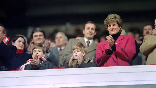 Lady Diana, Prinz William und Prinz Harry 